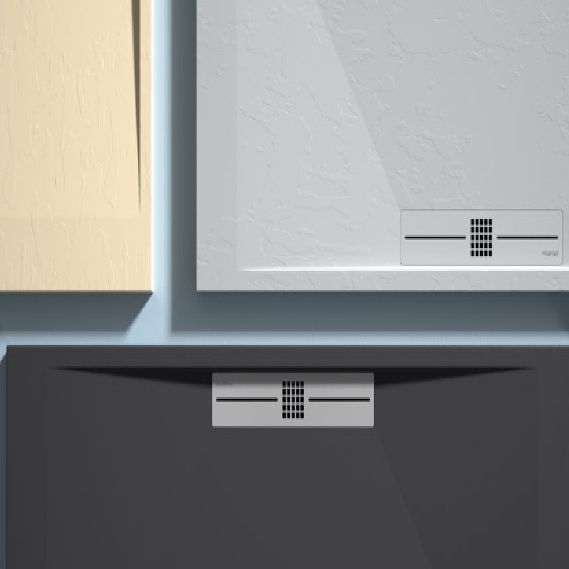 Plato ducha textura pizarra Stone side - Imagen 2