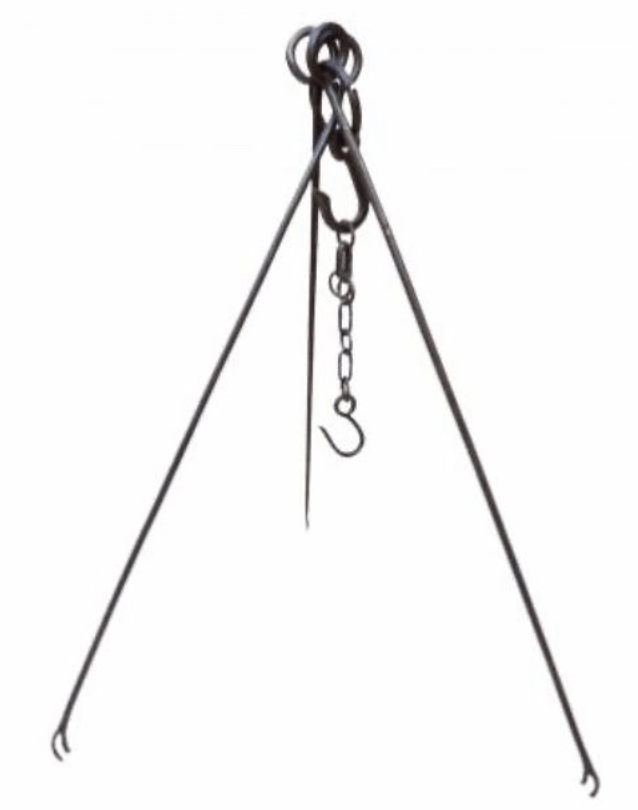 Trípode Cocina con Cadena Ajustable a Caldero