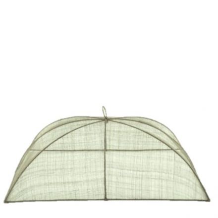 Cloche Campana de Abaca Linen Grande Rectangular