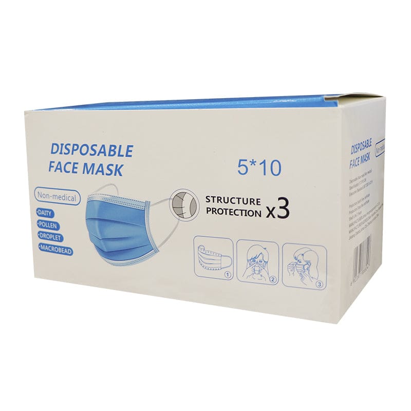 MASCARILLA QUIRURGICA NEGRA 50