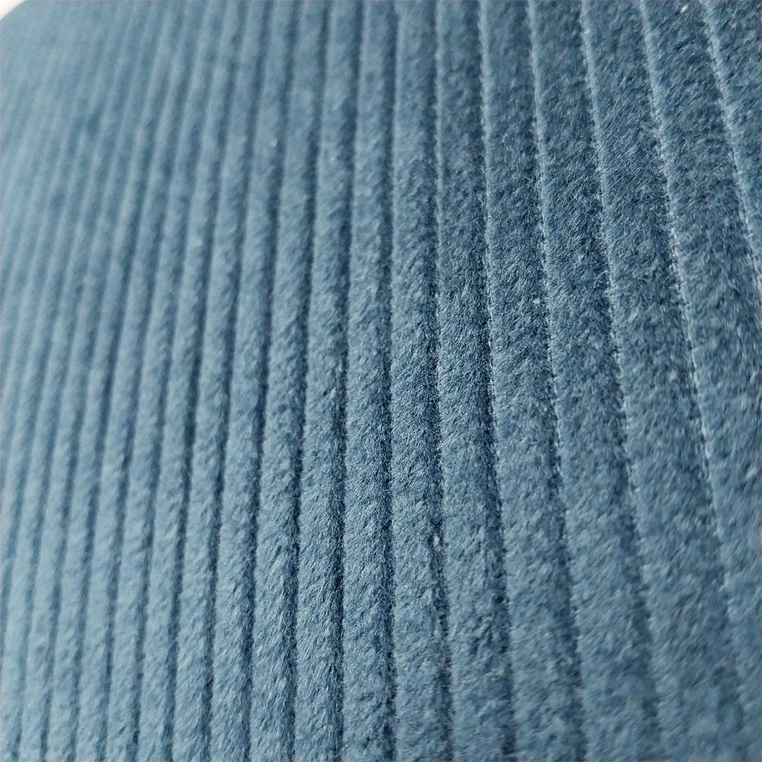 Tela de Pana Washed Cord Negra 100% Algodón - Imagen 4