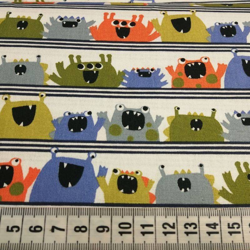 Tela popelín 100% algodón estampado «bichos colores»